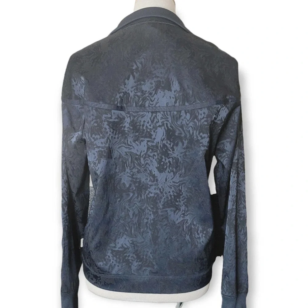 NIKE NSW Jacquard Track Blue Navy Jacket Athletic 940250-475 Womens Size Medium - Picture 6 of 8